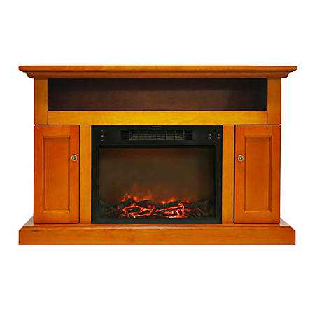 Fireplace Mantals Elegant Cambridge sorrento Fireplace Mantel with Electronic Fireplace Insert Indoor Freestanding Item