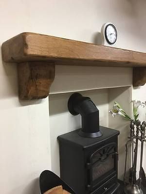 Fireplace Mantel Brackets Elegant Details About Oak Fireplace Shelf 6" X 3" with Rustic