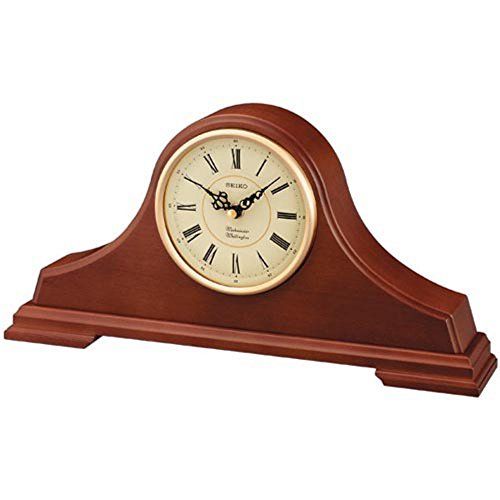 Fireplace Mantel Clocks Beautiful Seiko Oak Tambour Mantel Clock A Deals Usa