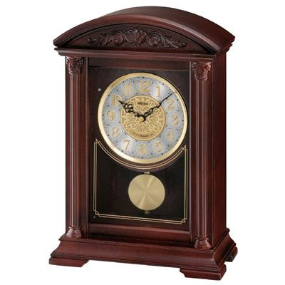 Fireplace Mantel Clocks Inspirational Seiko Qxw217blh Features An Elegant Brown Wooden Finish with