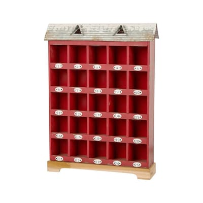 Glitzhome Country Rustic Christmas Advent Calendar at Lowes