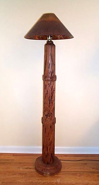 Mesquite Floor Lamp by Terry Lankford with Copper Shade by W 1b8b0d0ad8e9d02a78d864efed