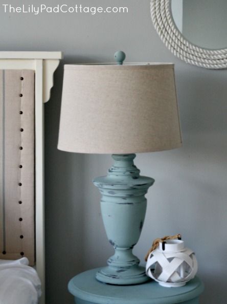 Fireplace Mantel Lamps New Chalk Painted Lamp and A Giveaway