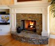 Fireplace Mantel Parts Elegant Raised Hearth Fieldstone Fireplace Traditional Living Room