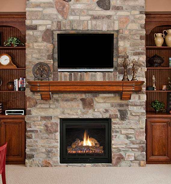 Fireplace Mantel Shelf Kits Elegant Pearl Mantels 415 60 Abingdon Wood 60" Fireplace Mantel Shelf Unfinished