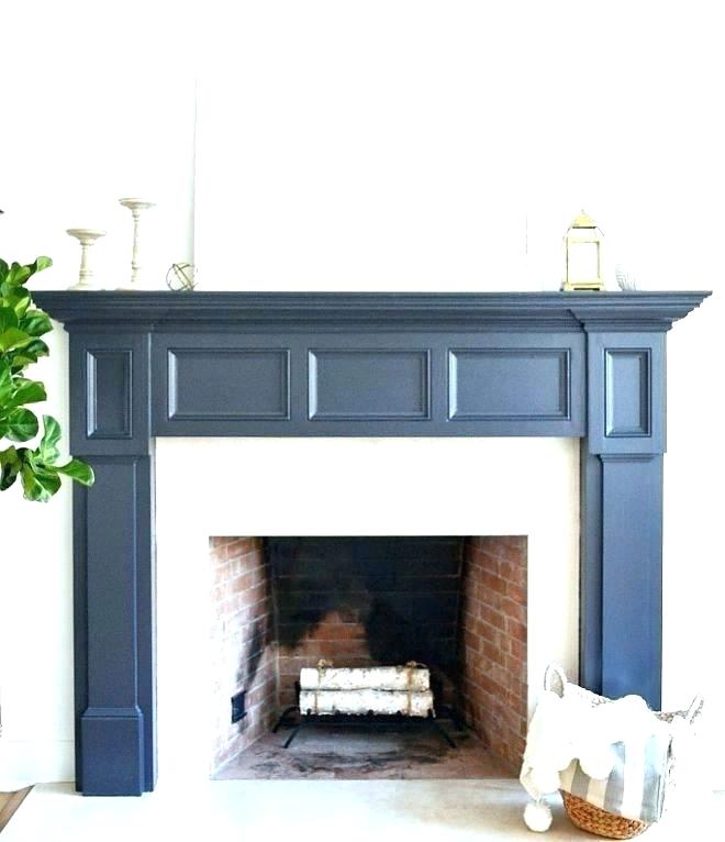 gray fireplace mantel painted black rustic shelf kits shelves sto