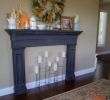 Fireplace Mantel Surround Elegant Faux Wood Mantel Twipik