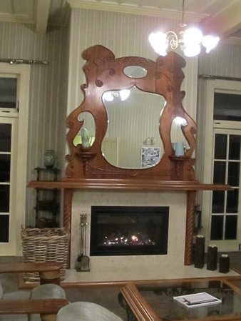 fireplace and mantelpiece