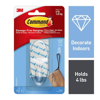 Clear Adhesive Hook
