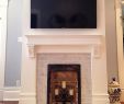 Fireplace Marbles New Family Room Custom Mantel with Marble Subway Tile and
