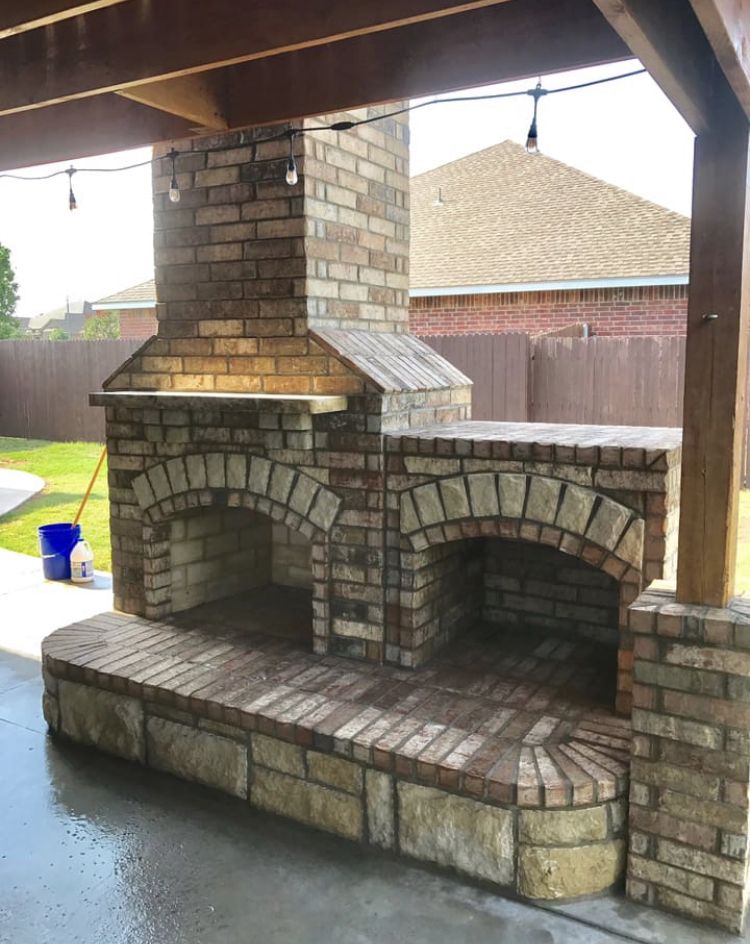 Fireplace Masonry Elegant Outdoor Fireplace Diy Home Remodeling In 2019