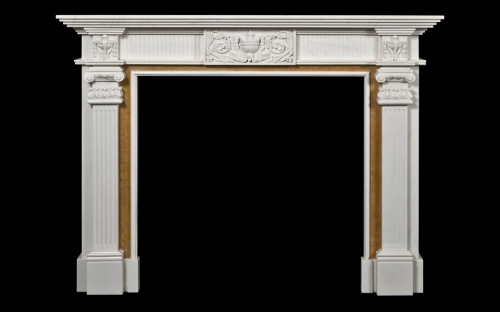 Fireplace Material Lovely ashbourne Marble Fireplace English Fireplaces