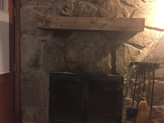 black soot on fireplace