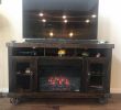 Fireplace Media Stands Inspirational Rustic Tv Stand and Electric Fireplace