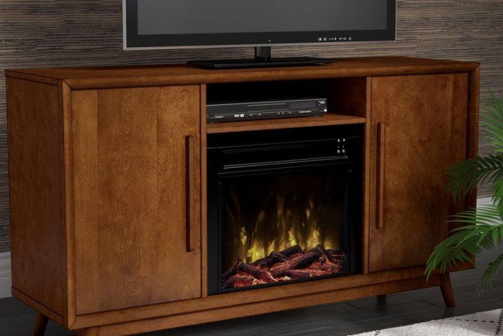 Fireplace Media Stands Unique Silvia 54&quot; Tv Stand with Optional Fireplace