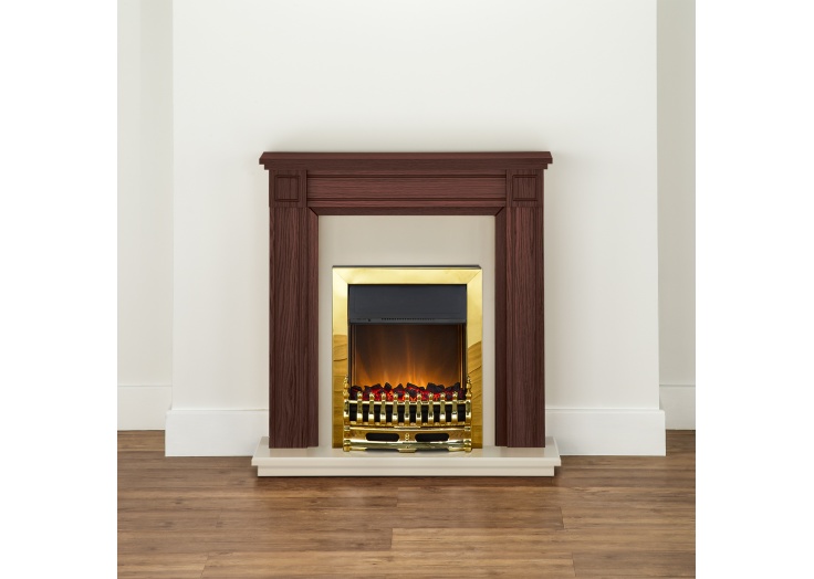 Adam Georgian Fireplace Suite in Mahogany with Blenheim adam georgian fireplace suite in mahogany with blenheim electric fire in brass 39 inch