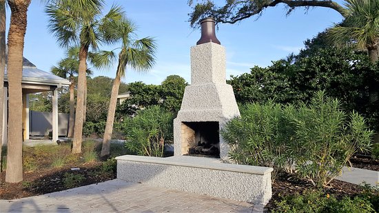 Fireplace Outside Elegant Fireplace In Outside Patio area Picture Of Beach House