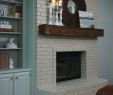 Fireplace Paint Colors Beautiful Paint the Brick Fireplace White and the Mantel A Dark Color