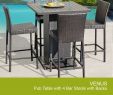 Fireplace Patio Set Beautiful Backyard Venus Pub Table Set with Barstools 5 Piece Outdoor