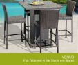 Fireplace Patio Set Beautiful Backyard Venus Pub Table Set with Barstools 5 Piece Outdoor