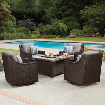 Fireplace Patio Set Beautiful Cordova 5 Piece Fire Chat Set