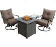 Fireplace Patio Set Beautiful Palm Bay 4 Piece Steel Patio Fire Pit Set Featuring A 40 000 Btu Tile top Sling Fire Pit Table