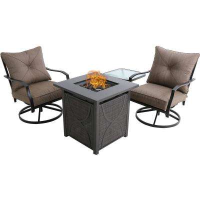 Fireplace Patio Set Beautiful Palm Bay 4 Piece Steel Patio Fire Pit Set Featuring A 40 000 Btu Tile top Sling Fire Pit Table