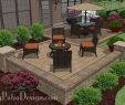 Fireplace Patio Set Lovely Contrasting Paver Distinguish the Dining and Fire Pit areas