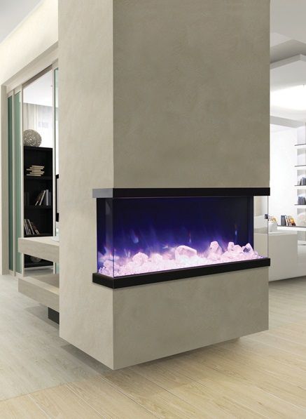 Fireplace People Elegant Amantii 50 Tru View Xl Electric Fireplace with Glass On 3