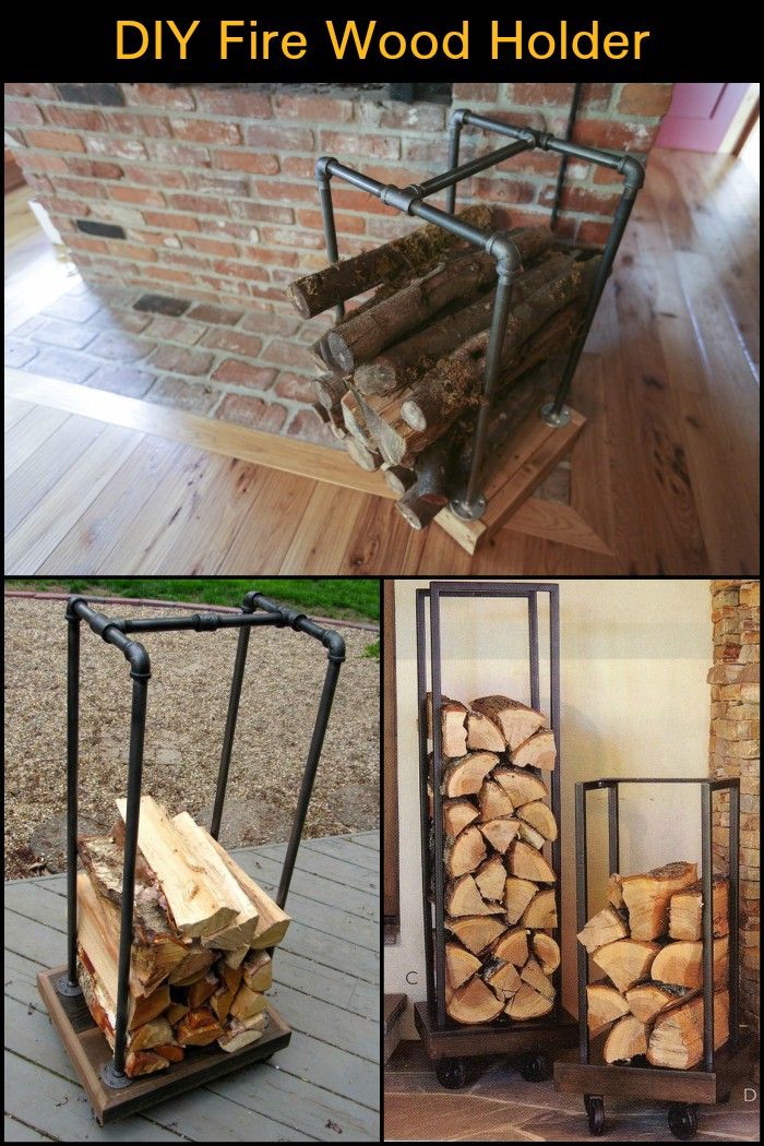 Build a fire wood holder from plumbing pipes c30dd7b4d183c971c691ad4fbca9c9c9