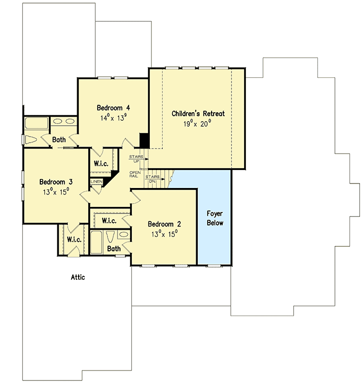 5 Bed House Plan with 2 Sided Fireplace BTZ 0d1817f74e9bc51f483a3f0bc37d22b6