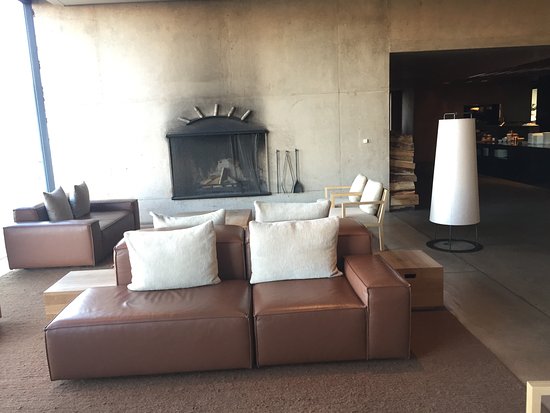 Wonderful fireplace seating area Picture of Amangiri Big wonderful fireplace seating
