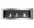 Fireplace Pros Fresh Ardella Wall Mounted Recessed Ventless Ethanol Fireplace