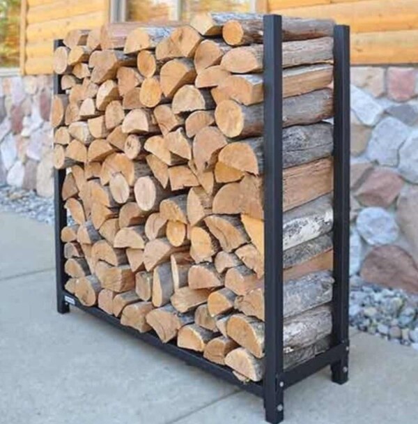 The Forever Firewood Rack 1 2 Face Cord Expandable Heavy Duty Indoor or Outdoor Log Rack 4cb37fce8af6133b539bfbe7aba8780f