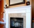 Fireplace Redesign New Oak Mantel Makeover Home Decor