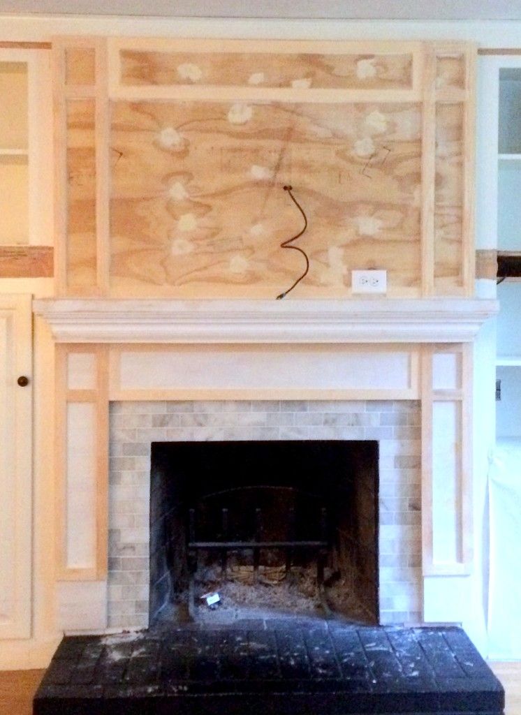 The Reconstruction Our Fireplace & Built Ins 030de9b7ce3651dc5aef275f9ded2dde