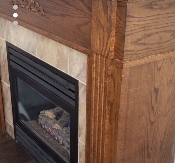 Used Solid wood fireplace surround for sale in Ancaster letgo dd47e7ae8ad0eccaad7d73c651e5c191