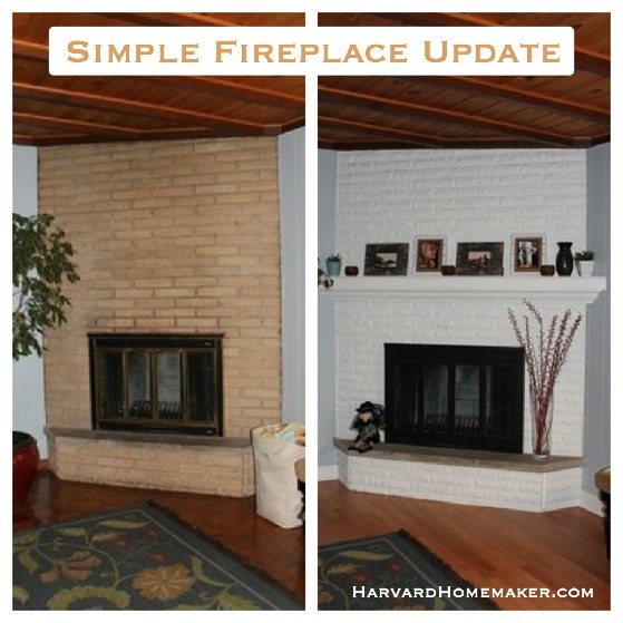 Fireplace Renovation New Simple Fireplace Update Harvard Homemaker