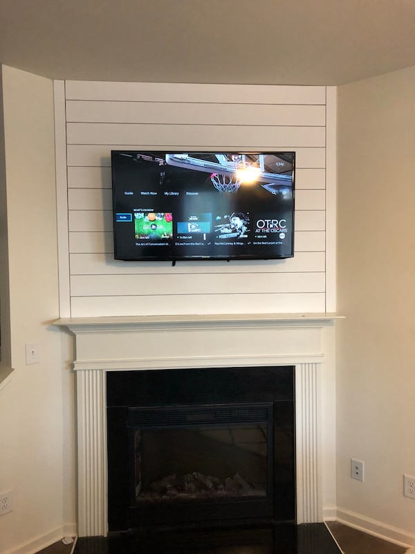 Shiplap fireplace renovation in McDonough letgo c7f4791b2b006d5dd a b37