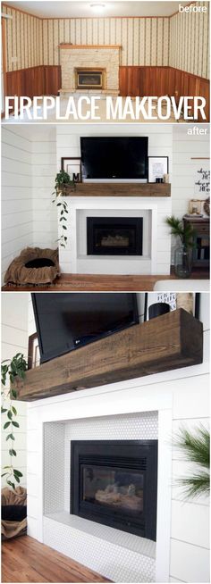 d25d c78cb9573ecd6e0bd334eb diy shiplap fireplace fireplace update