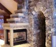 Fireplace Rock Lovely Rustic Montana Cedar Glen Three Sided Fireplace and Rock