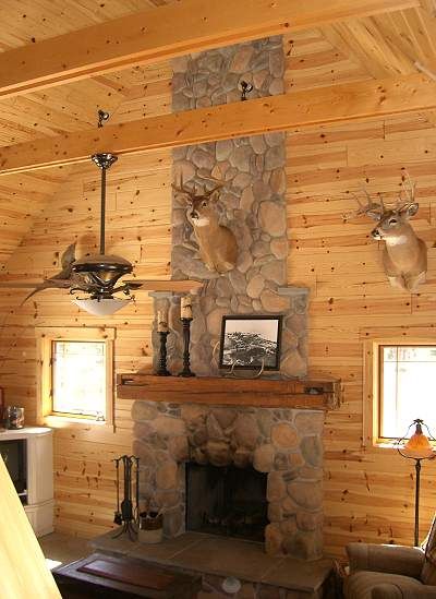 Fire place rocked all the way up to the vaulted ceiling dc600ddb6ccf4c16f4b7b d49fd
