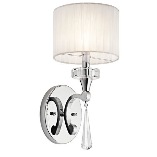 Fireplace Sconces Luxury Kichler Parker Point Chrome E Light Wall Sconce