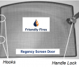 Fireplace Screen and Glass Doors Best Of Regency Screen Door Latch assembly 846 676