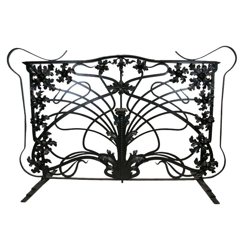 Fabulous Noveau Grille Fireplace Screen 73c80d9d87c56eb6e1e59c2d1e53b100