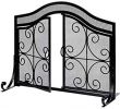 Fireplace Screens with Glass Doors Awesome Shop Amazon