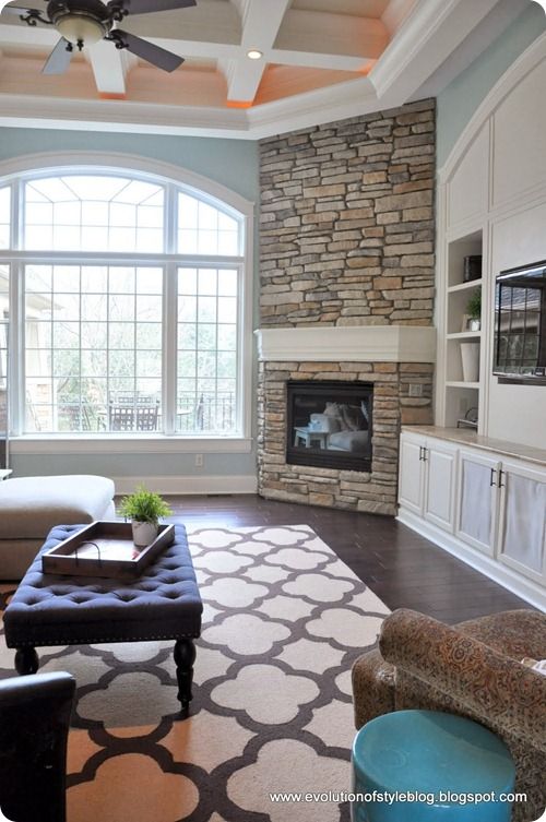 Fireplace Setup Luxury Love This Living Room Setup with the Stacked Stone Fireplace