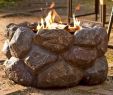 Fireplace Spark Arrestor New Faux Rock Fire Pit with Spark Guard