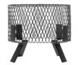 Fireplace Spark Arrestor New Hy C 12" Black Galvanized Spark Arrestor Chimney Cap at Menards