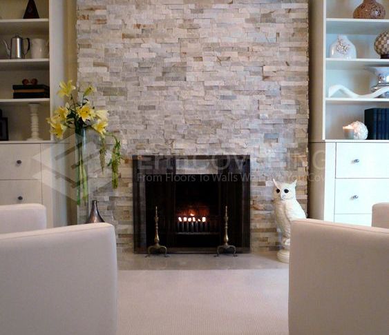 Fireplace Stone Surround Unique Living Room Fireplace Clad In Erthcoverings Sydney Yellow